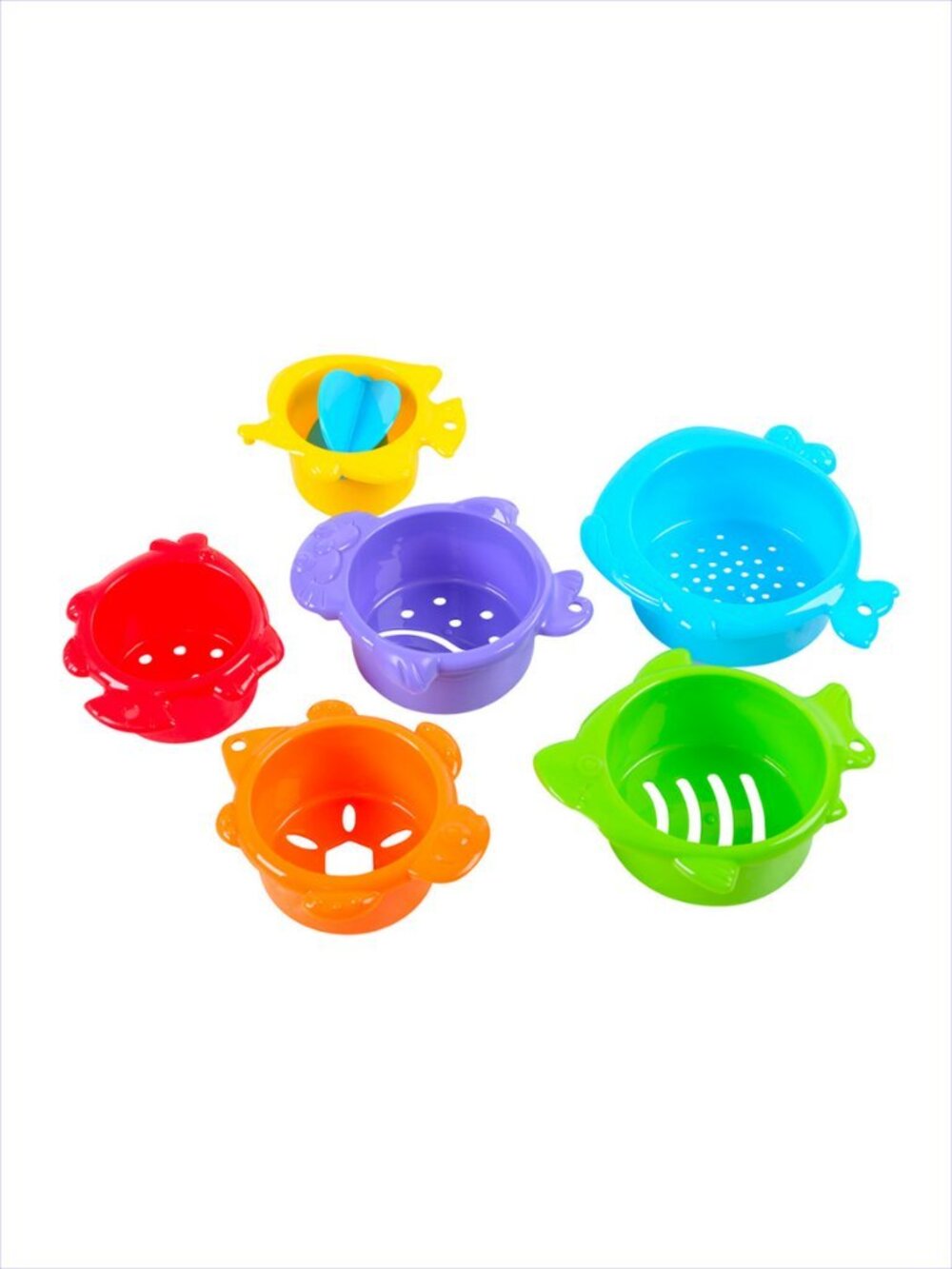 Play Fun Bath Cups for Bath or Sandbox Age 6 Months + New w/Tag Add-On Item
